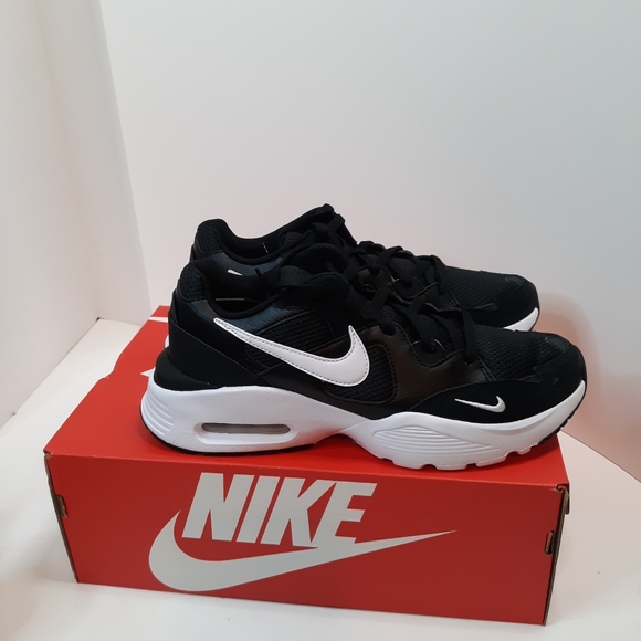 Nike Air Max Fusion Men's Running Shoes Black/Whit - Picture 3 of 4